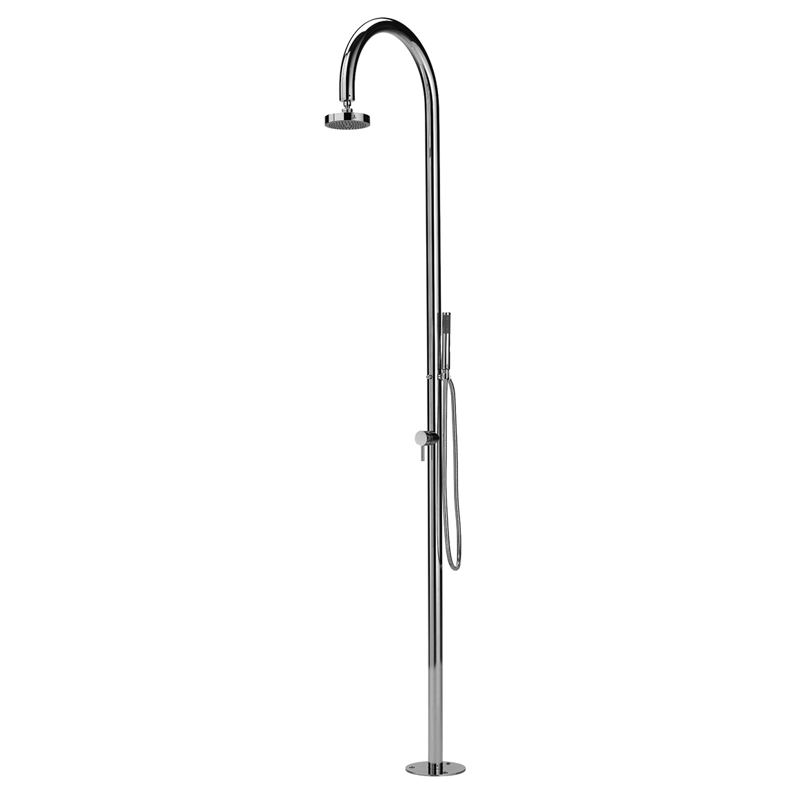 Origo C50 316 Marine Grade Stainless Steel Free Standing Hot and Cold Shower Column with Hand Spray