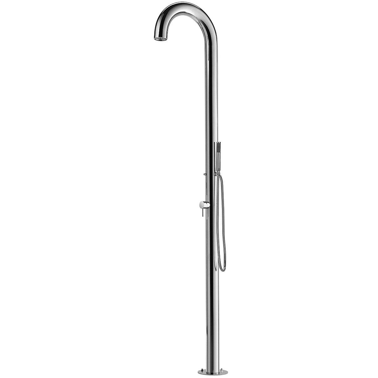Club C90 316 Marine Grade Stainless Steel Free Standing Hot and Cold Shower Column with Hand Spray