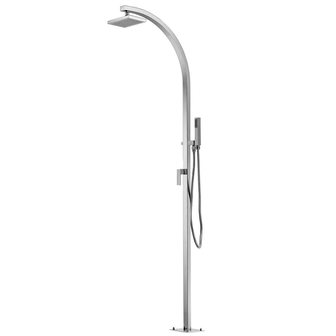 Arko Q53 316 Marine Grade Stainless Steel Free Standing Hot and Cold Shower Column with Hand Spray