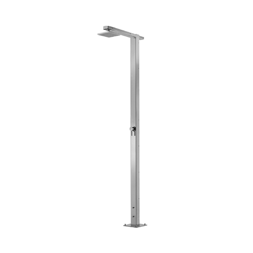 Square SQ86 316 Marine Grade Stainless Steel Free Standing Hot and Cold Shower Column