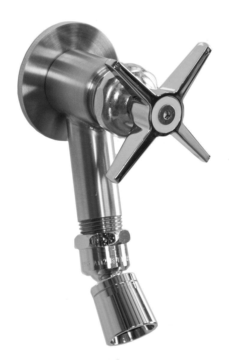 WMFS-442-CHV-SS Stainless Steel Foot Shower with Cross Handle Valve