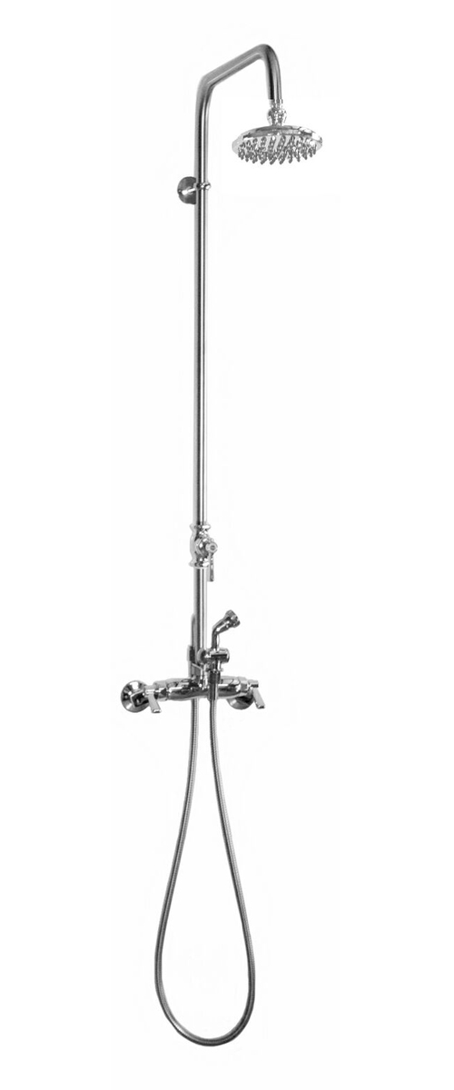 42" Wall Mount Deluxe Hot/Cold Shower with ADA Compliant Lever Handle
