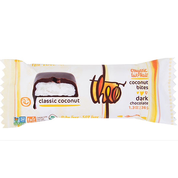 Theo Chocolate Coconut Bites Classic Dark (12x1.3 OZ)