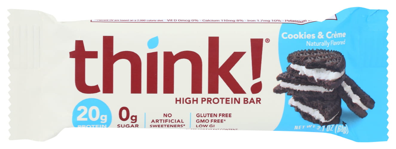 Think Thin Protein Bar Gluten Free Cookies And Cream (10x2.1Oz)