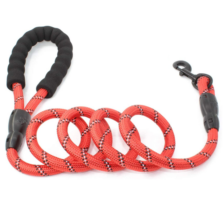 5FT Rope Leash with Comfort Handle - Orange