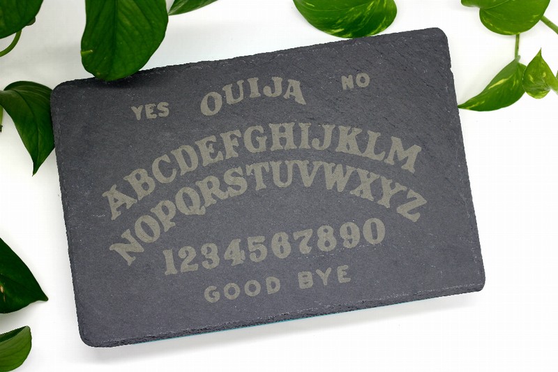 12" Engraved Slate Ouija Board Trivet