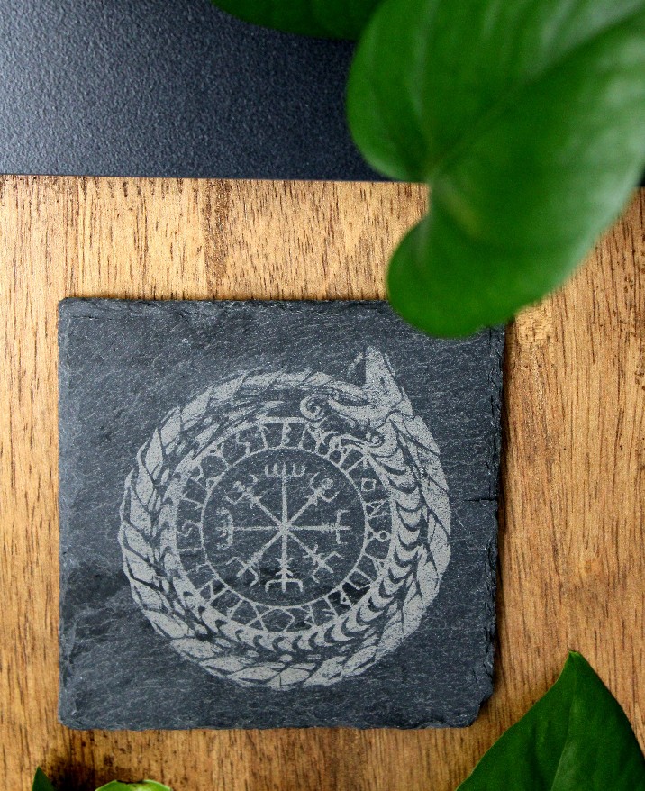 Nordic Engraved Slate Coaster