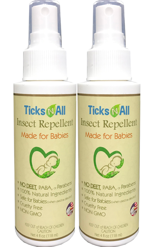 All Natural Insect Repellent 4 Babies 4oz (2 pack)