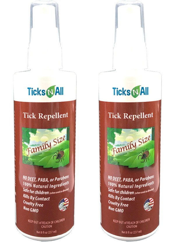 All Natural Tick Repellent 8oz (2 pack)