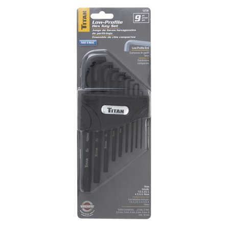 9 Pc Metric Low Profile Hex Key Set 1.5 Up To 10Mm