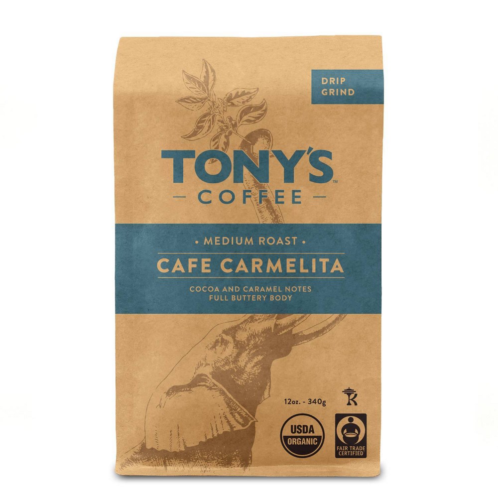 Tony's Coffees & Teas Ground Cafe Carmelita (6x12Oz)
