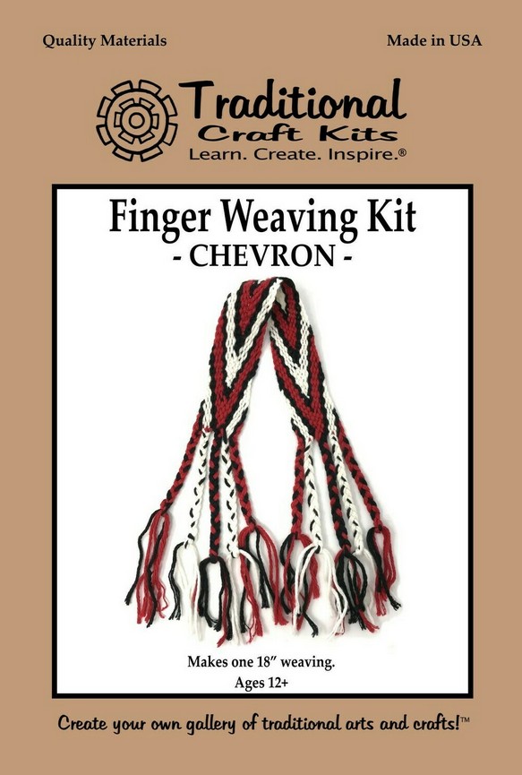 Finger Weaving Kit - Chevron Design