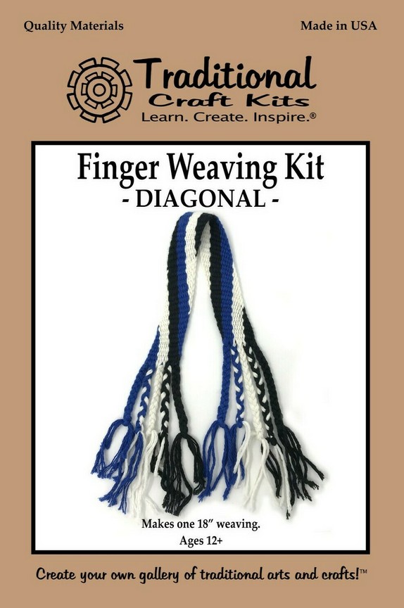Finger Weaving Kit - Diagonal Design