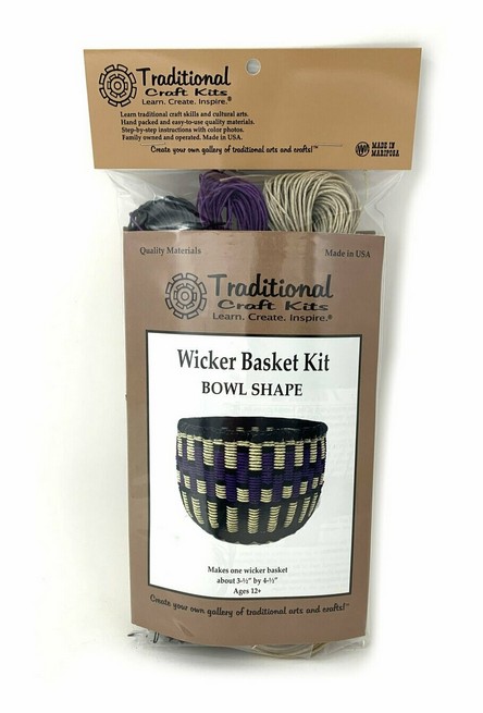 Wicker Basket Kit - Bowl Shape