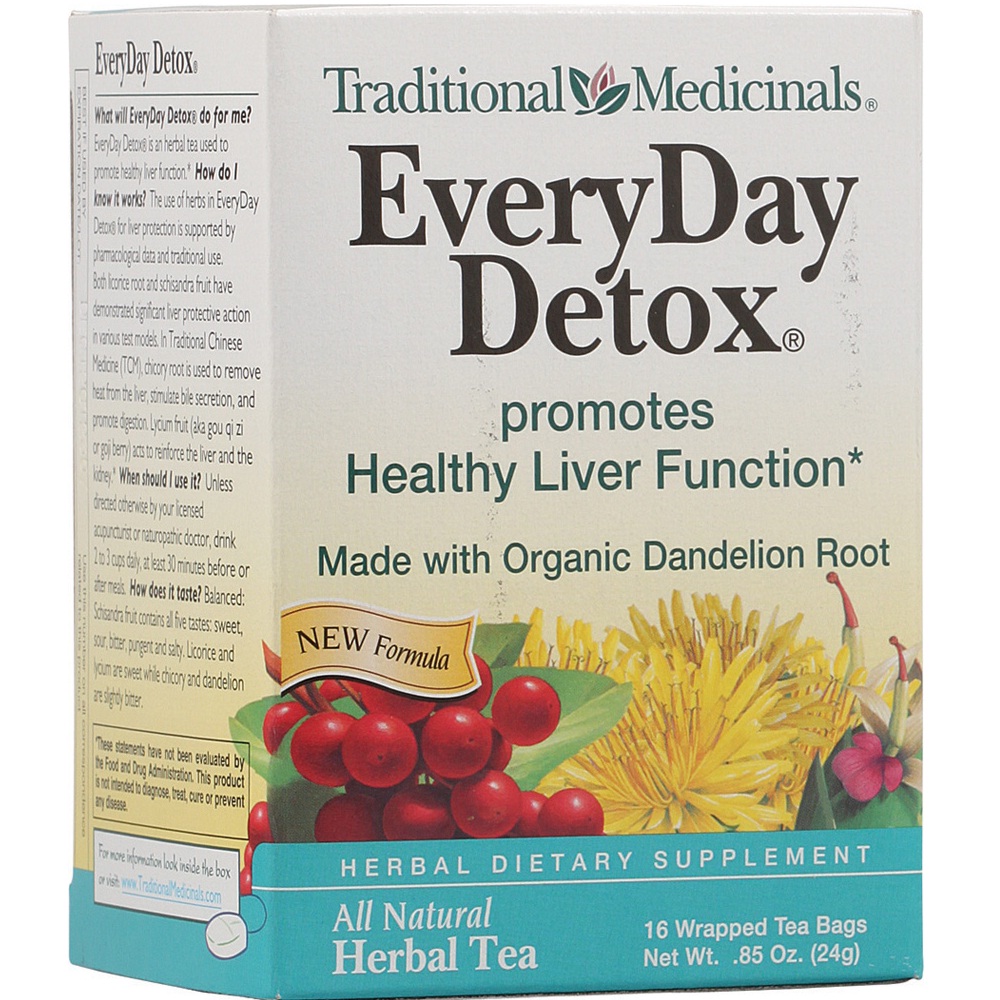 Traditional Medicinals Tea Organc EvryDy Detox Dndln (6x 16 Bags)