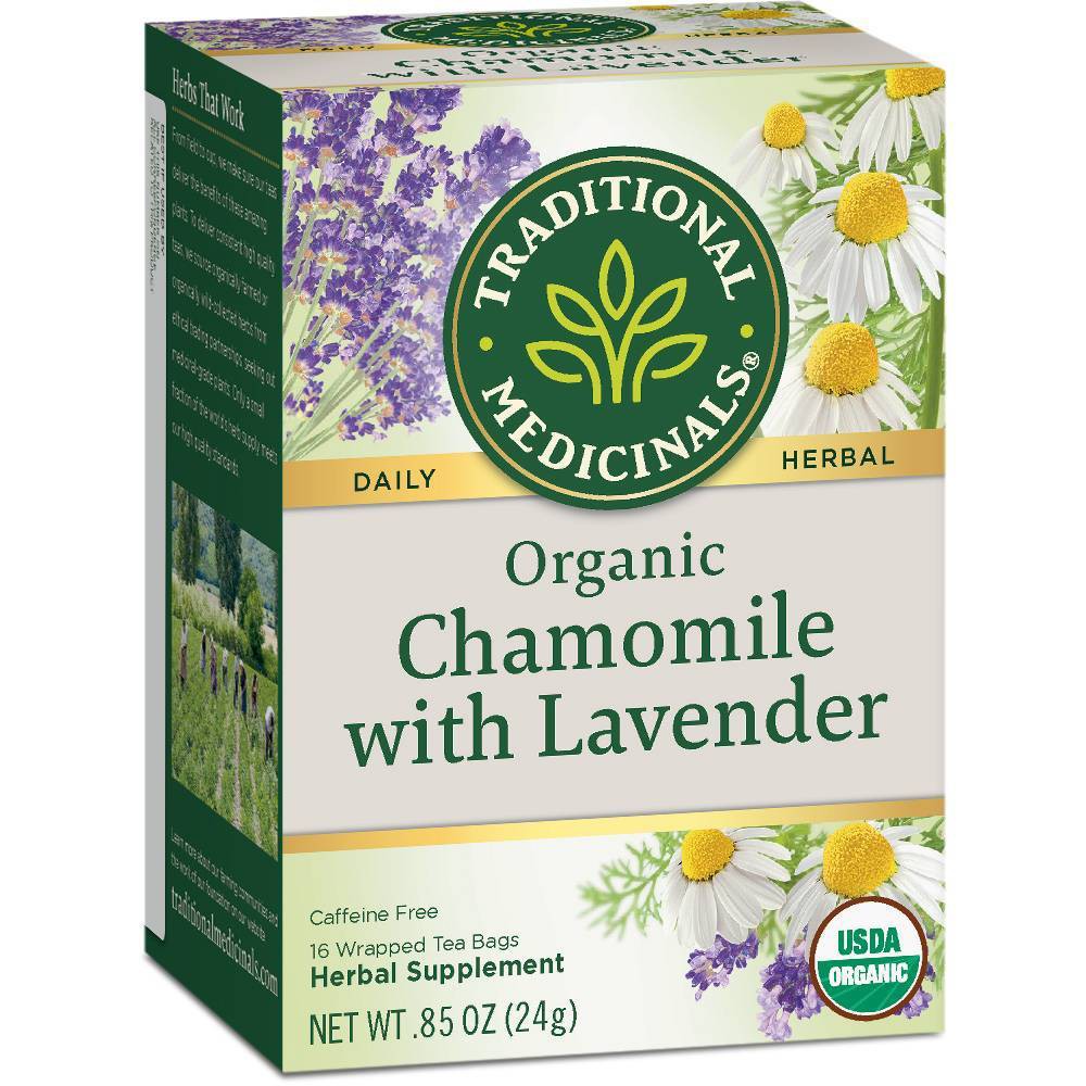 Traditional Medicinals 100% Chamomile Tea wLavender (1x16 Bag)