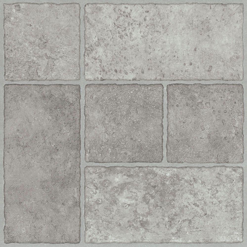 Builderdepot Trafficmaster L N Stick Tile 12 In X Bodden Bay Grey