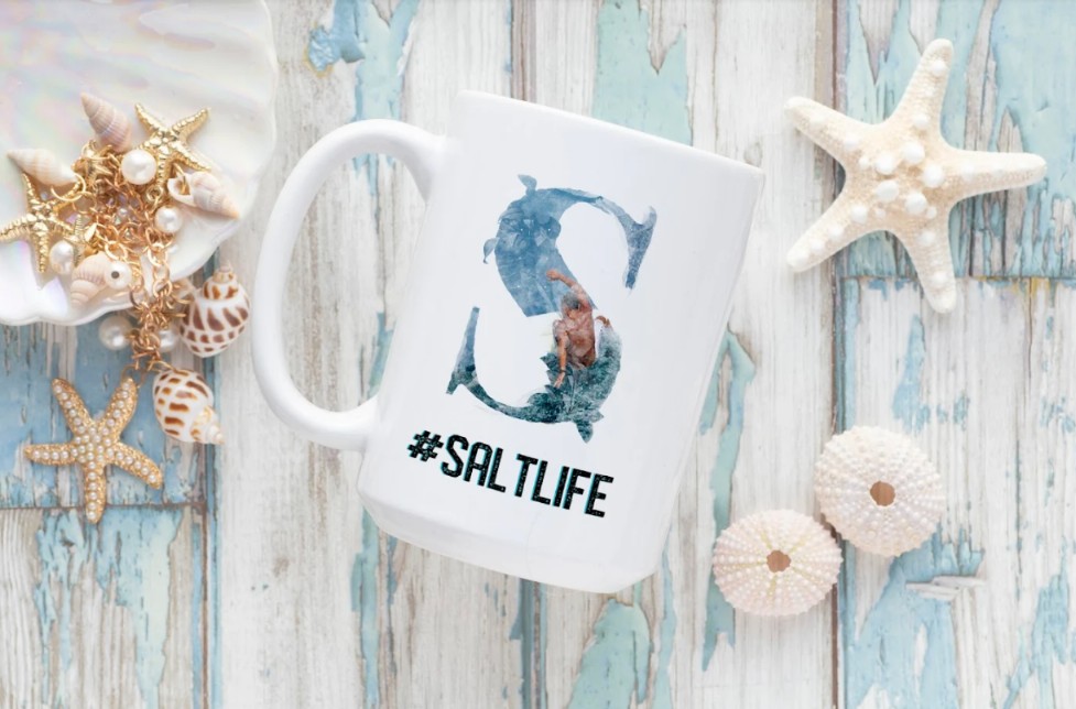 #SaltLife Ceramic Coffee Mug | By Trebreh Designs- 15oz