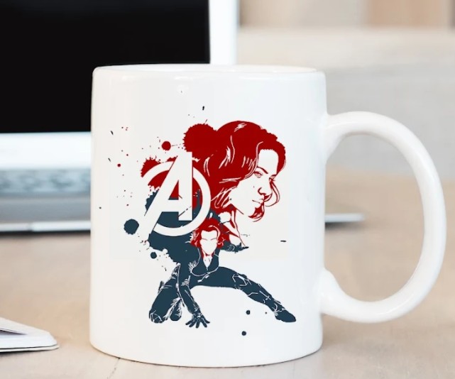 Hero Inspired Coffee Mug - Black Widow | By Trebreh Designs- 15oz