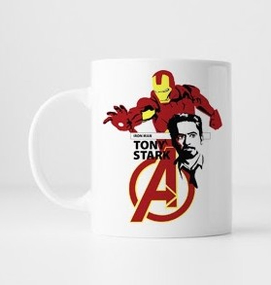 Hero Inspired Coffee Mug - IronMan | By Trebreh Designs  -Gold Plated Handle