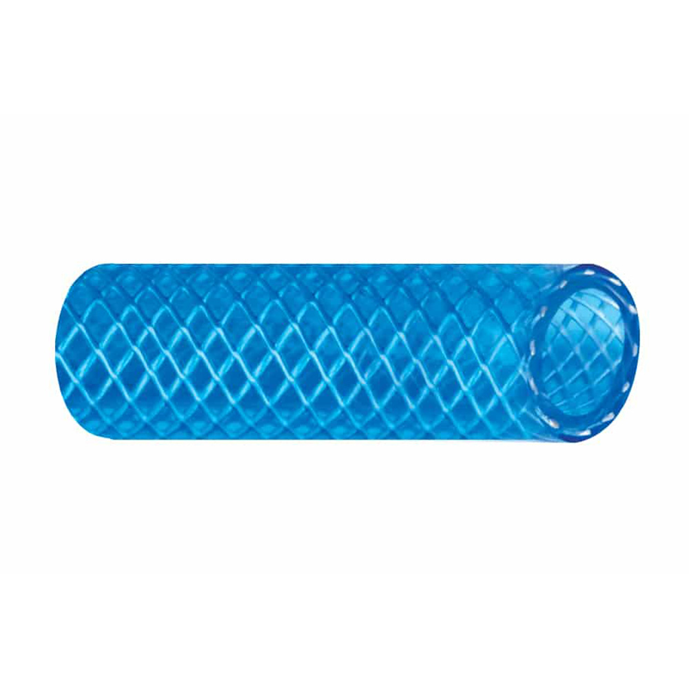 Trident Marine 1/2" x 50' Boxed Reinforced PVC (FDA) Cold Water Feed Line Hose - Drinking Water Safe - Translucent Blue