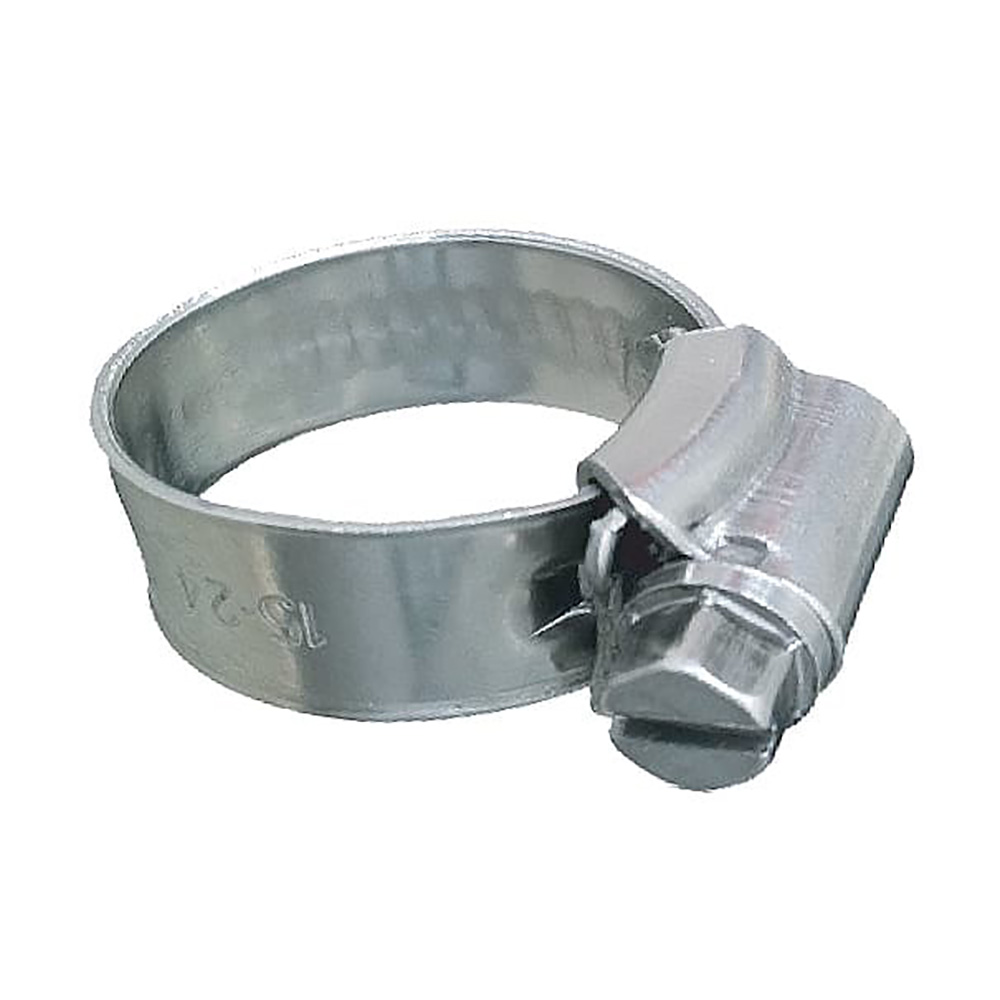 Trident Marine 316 SS Non-Perforated Worm Gear Hose Clamp - 3/8" Band - (5/16" – 9/16") Clamping Range - 10-Pack - SAE Siz