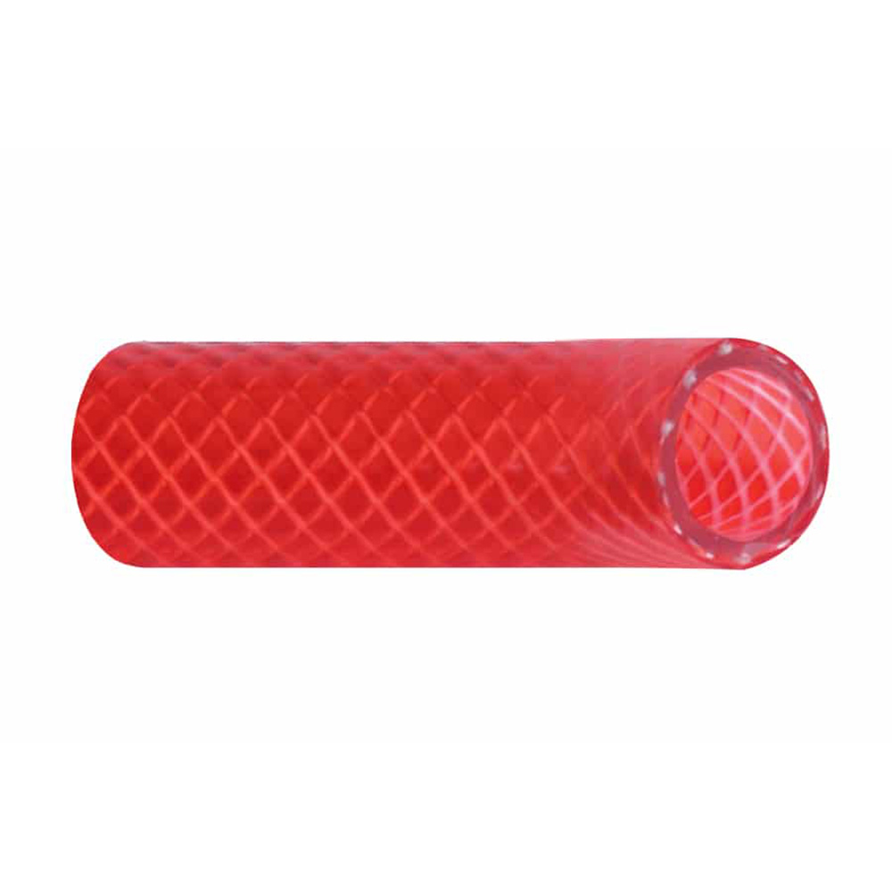 Trident Marine 1/2" Reinforced PVC (FDA) Hot Water Feed Line Hose - Drinking Water Safe - Translucent Red - Sold by the Foot