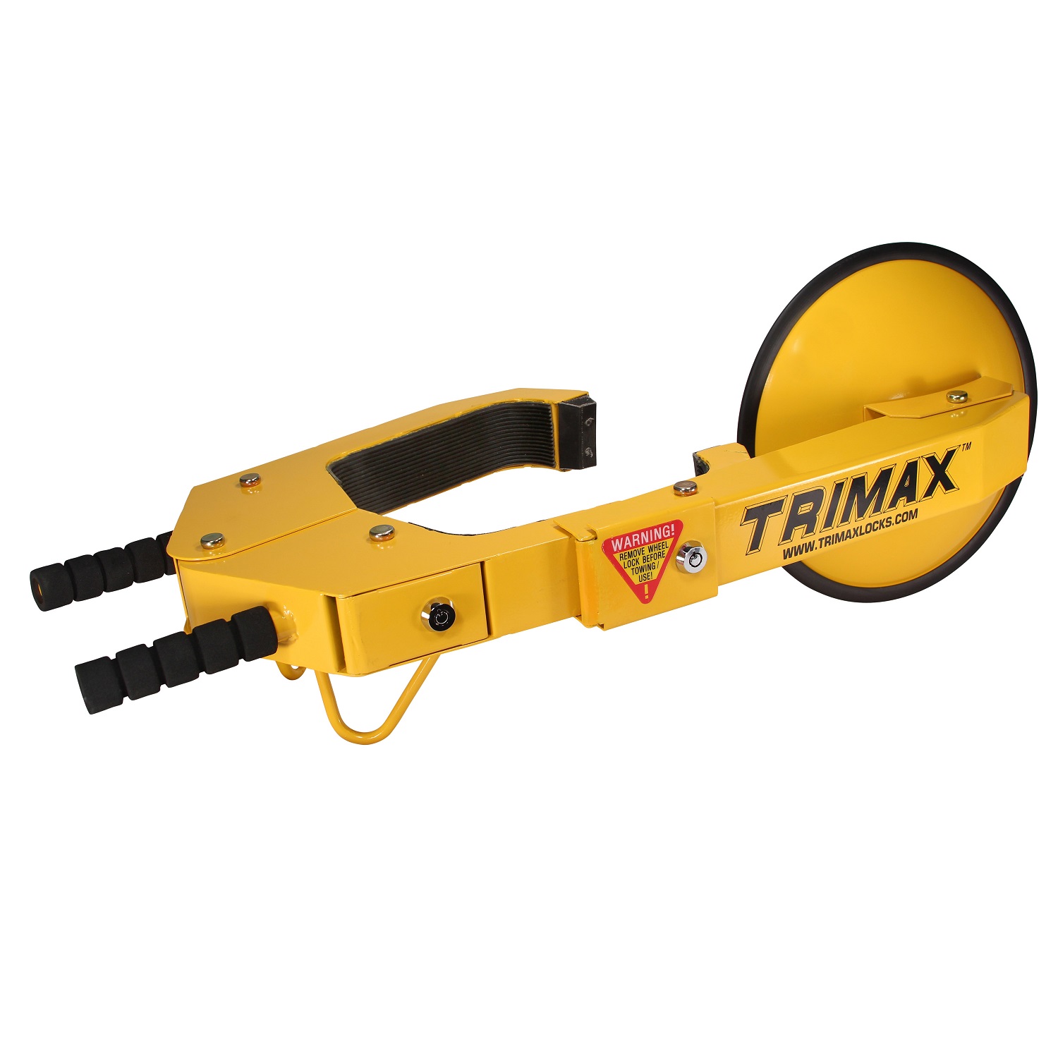 ULTRAMAX WHEEL LOCK W/DISC TO COVER LUGS PREVENTING TIRE REMOVAL AND THEFT