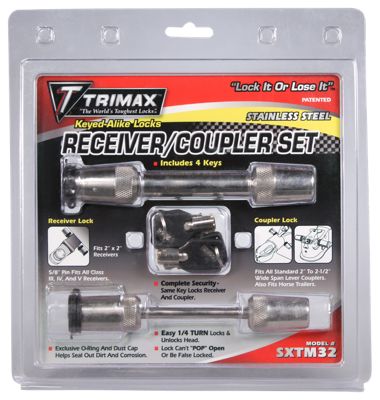 TRIMAX 100% STAINLESS STEEL SXT3-5/8IN REC. & SXTC2 - 2-1/2IN SPAN COUPLER