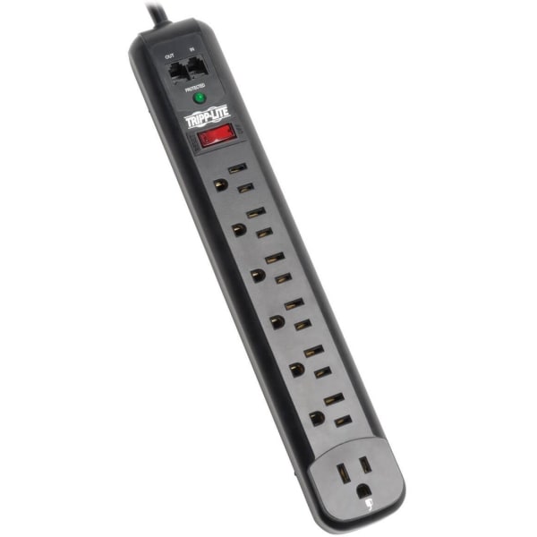 7 OUTLET SURGE STRIP WITH RIGHT ANGLE