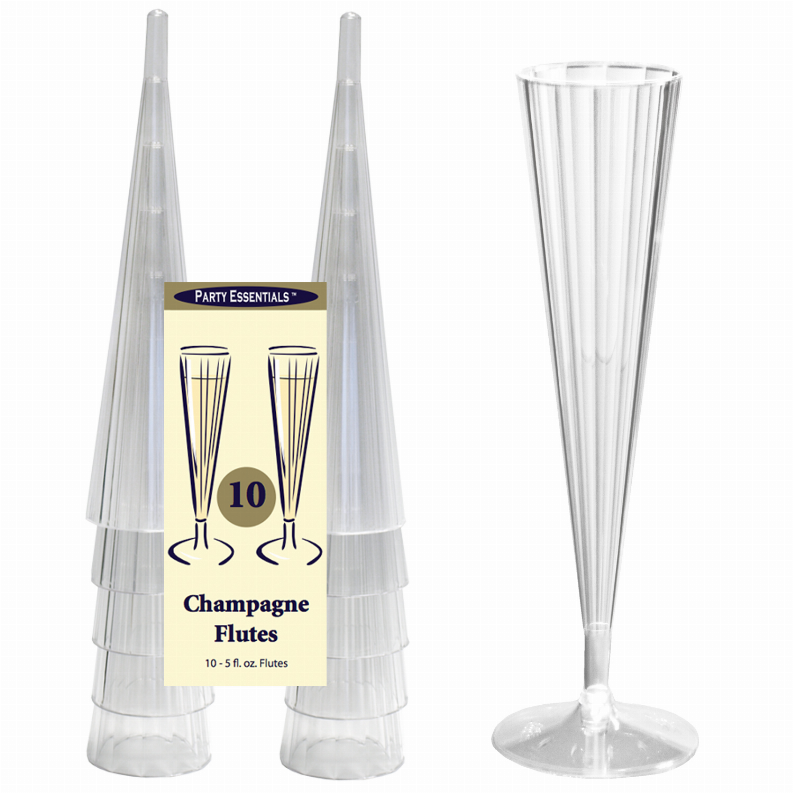 5 Oz. Clear Champagne Flutes