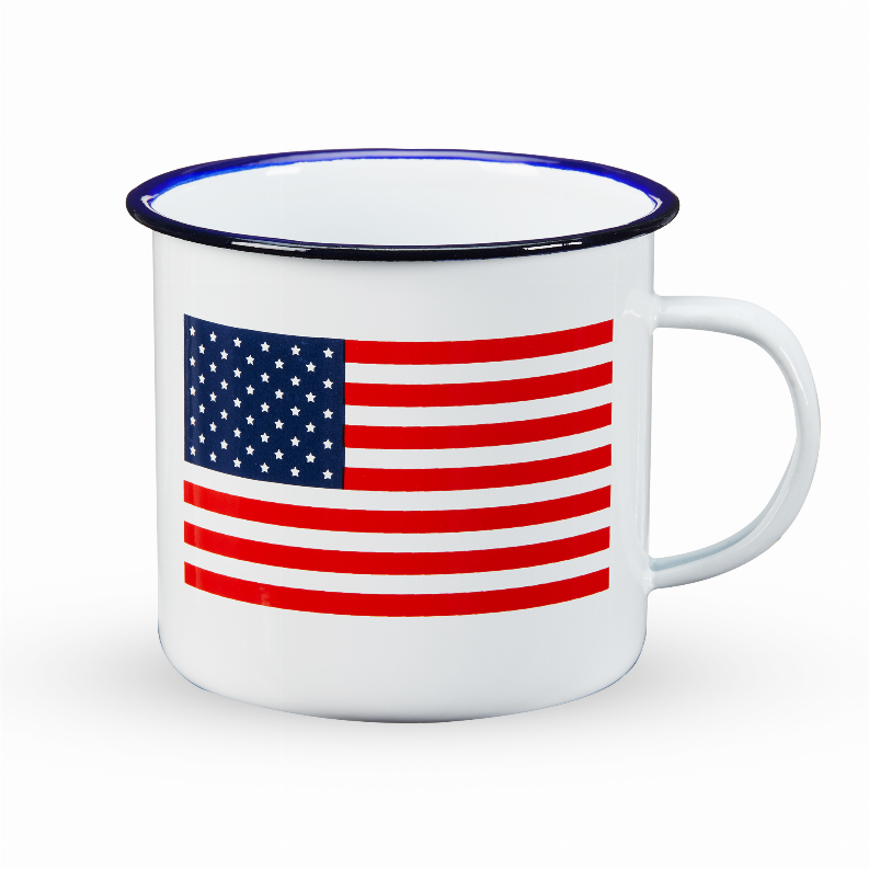 American Flag Enamel Mug By Foster & Rye