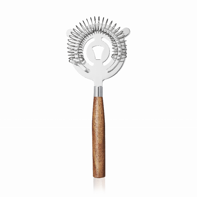 Cocktail Strainer With Acacia Handle By True