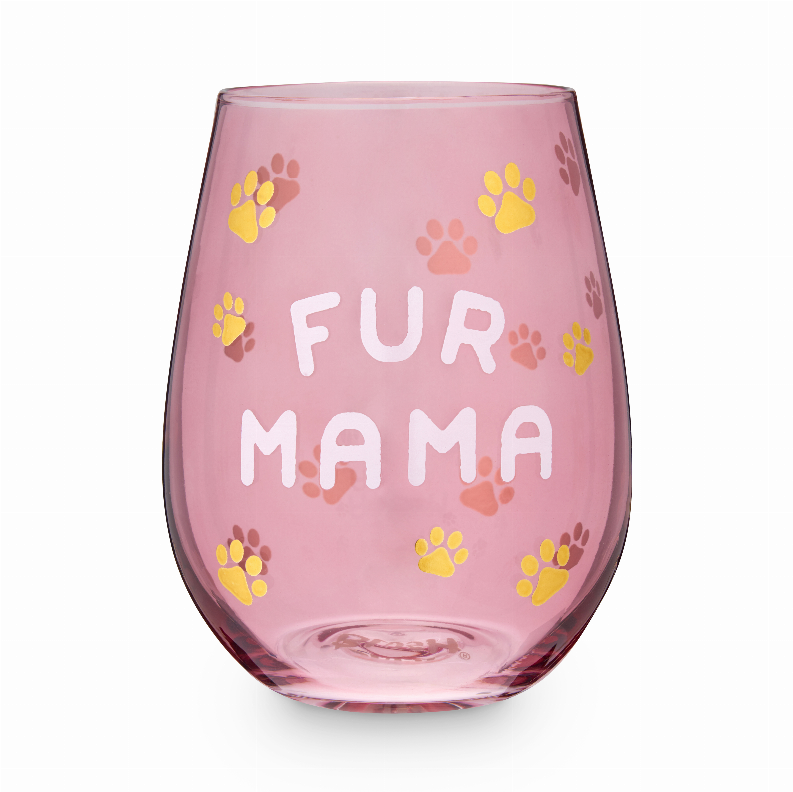 Fur Mama Stemless Wine Glass By Blush
