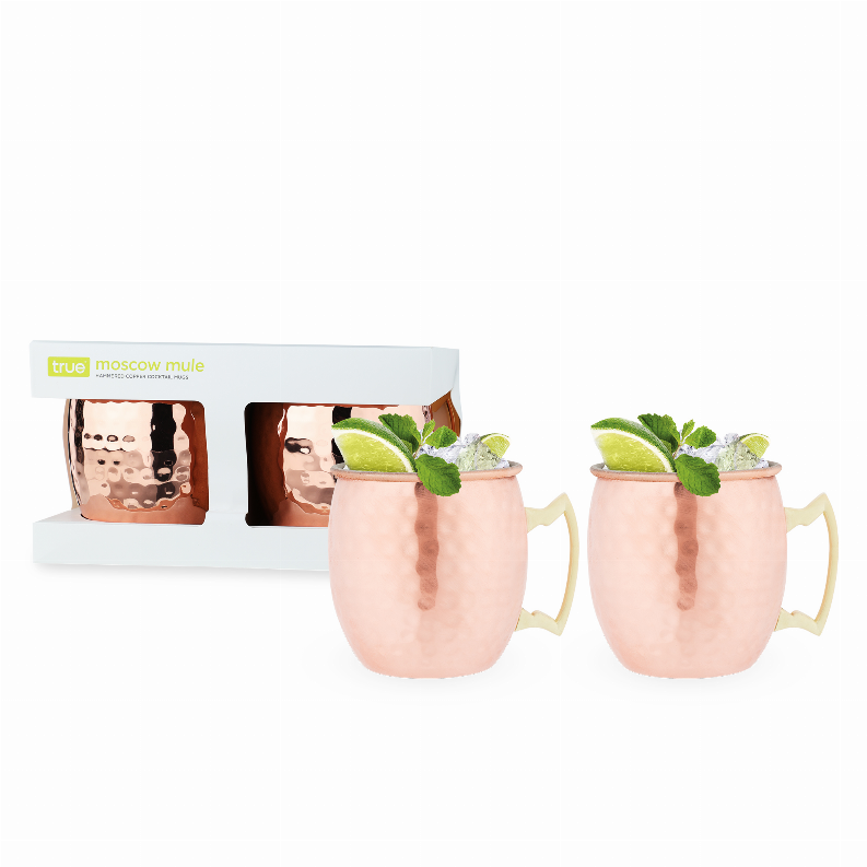 Hammered Moscow Mule Copper Mugs By True
