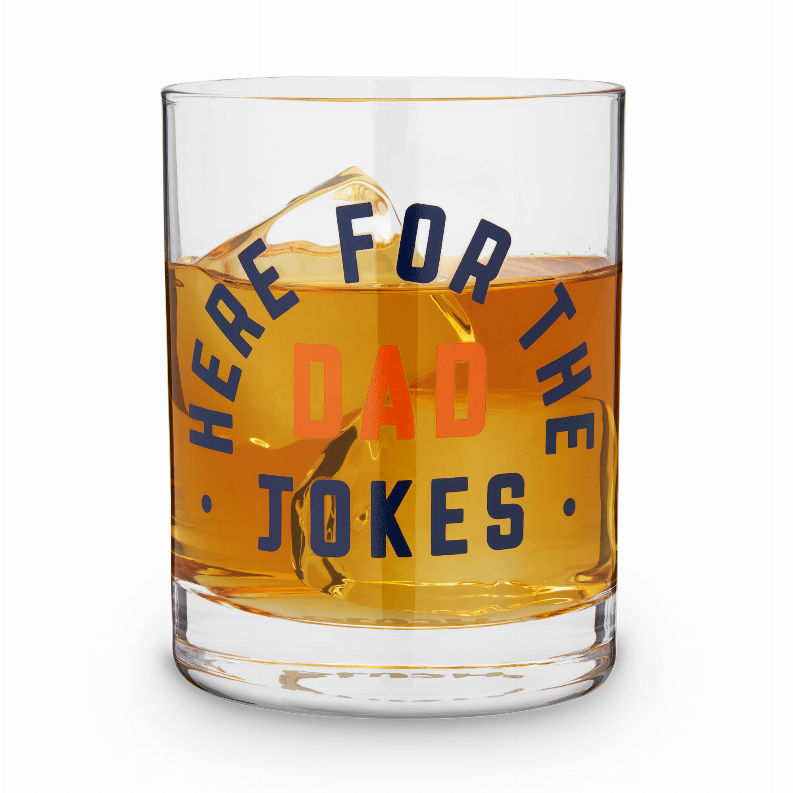 Here For The Dad Jokes Cocktail Glass By Blush