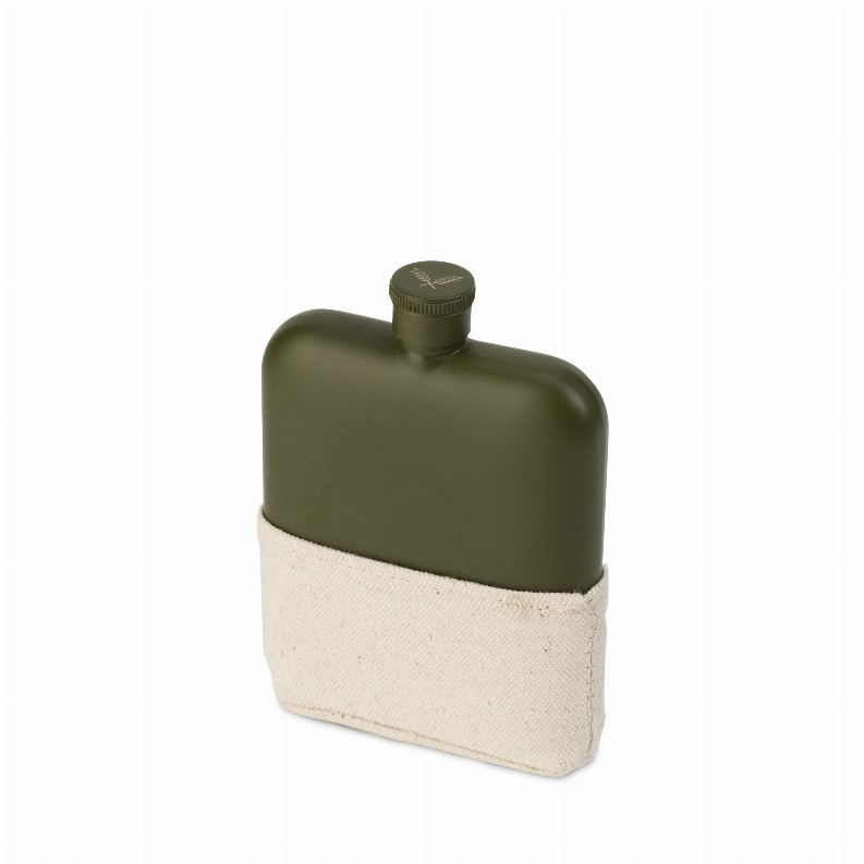Matte Army Green Flask By Foster & Rye