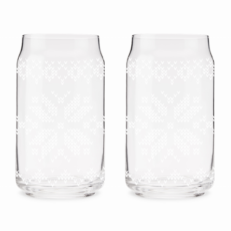 Nordic Knit Pint Glass Set By Foster & Rye