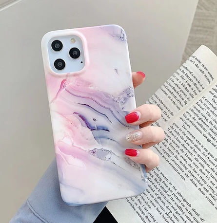 Dusty Pink Marble Case - Iphone 12 / Iphone 12 Pro