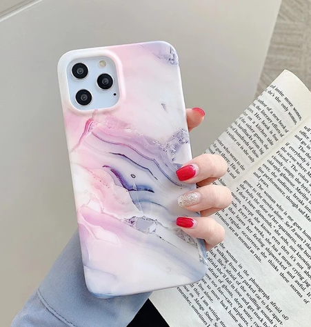 Dusty Pink Marble Case - Iphone Xr
