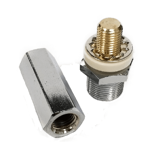 Chrome Plated Stud W/ Long Hex Nut So239