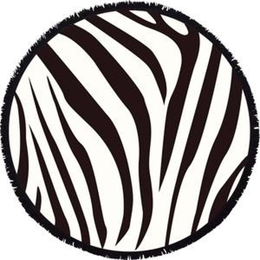 Zebra Beach Towel - Round
