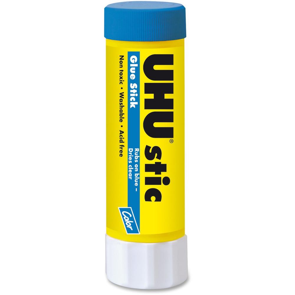 UHU Color Glue Stic, Blue, 40g - 1.41 oz - 1 Each - Blue
