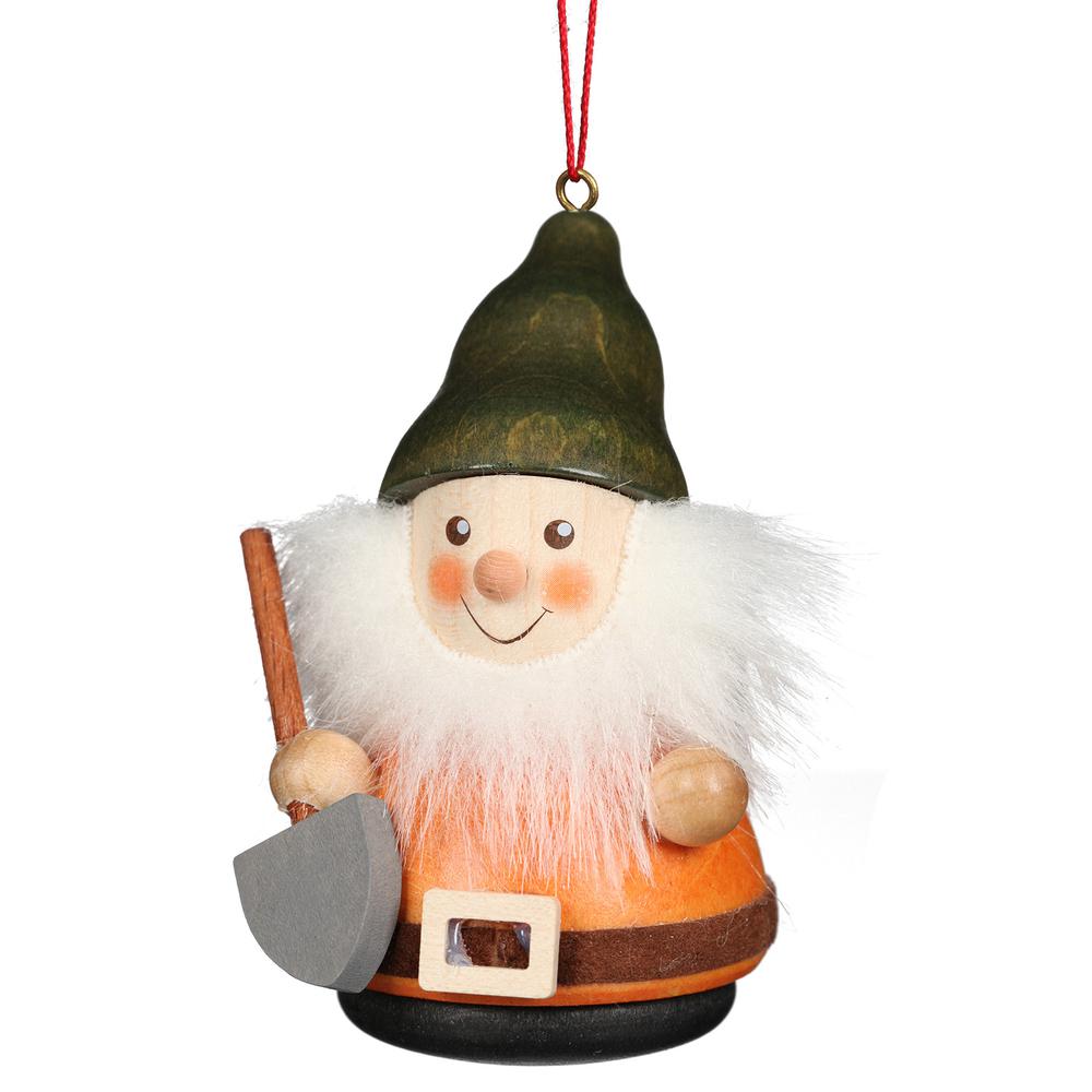 Christian Ulbricht Ornament - Gnome With Shovel - 4"H x 2"W x 2"D