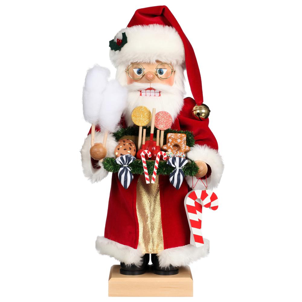Christian Ulbricht Nutcracker - Candy Santa - 18.25"H x 9"W x 8"D