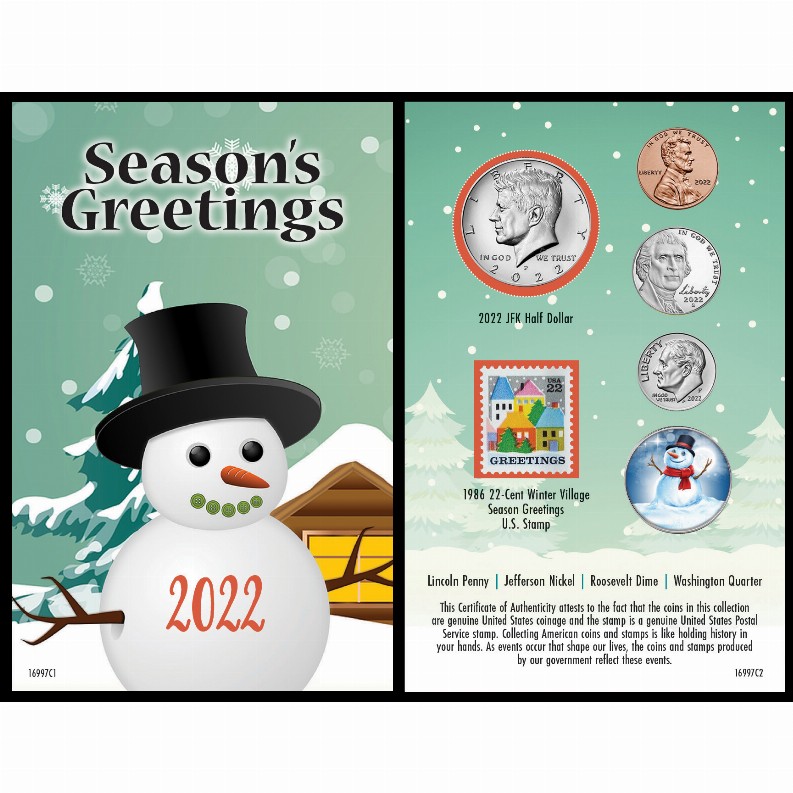 2022 Snowman Greeting Card