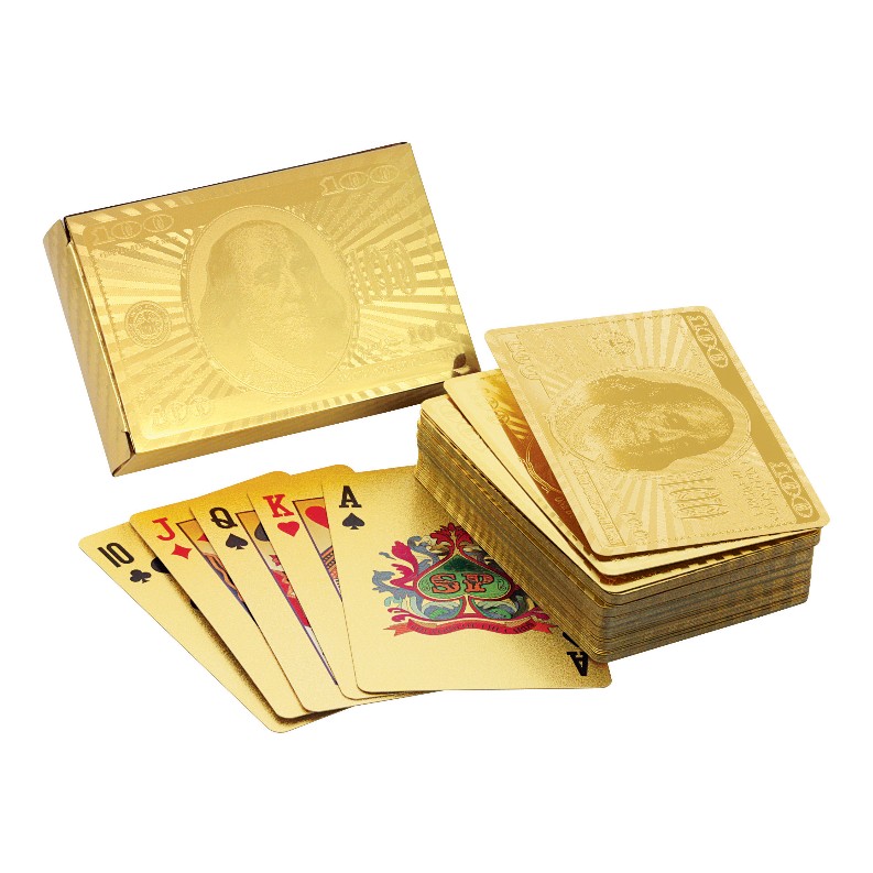 Ben Franklin 24 Kt Gold Foil Playing Cards