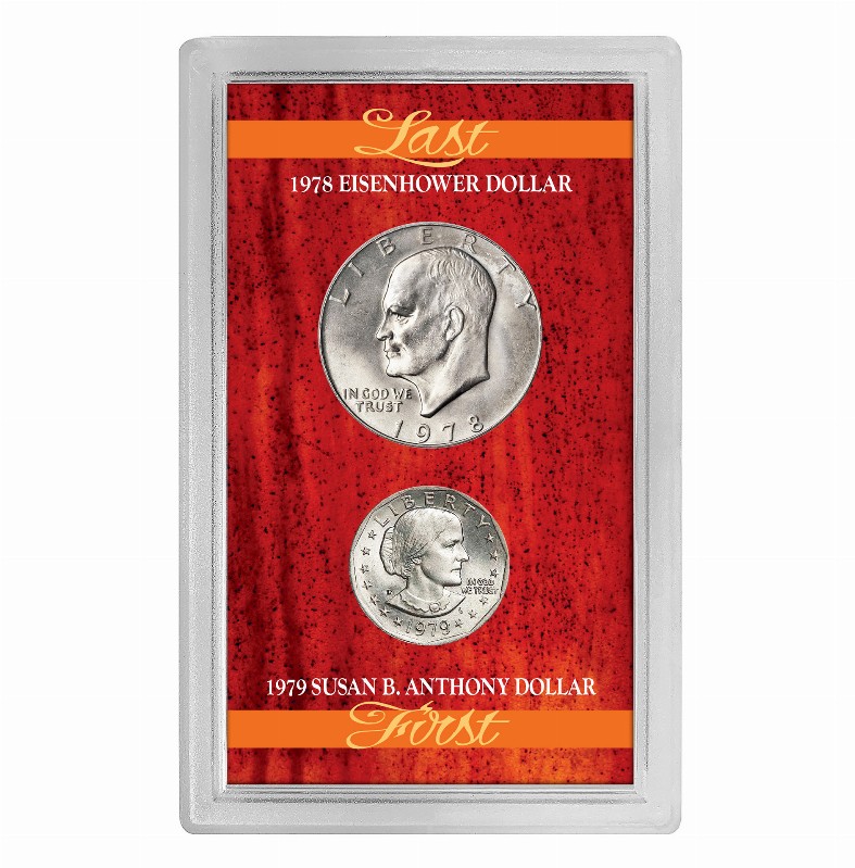 Last Eisenhower Dollar & First Susan B. Anthony Dollar