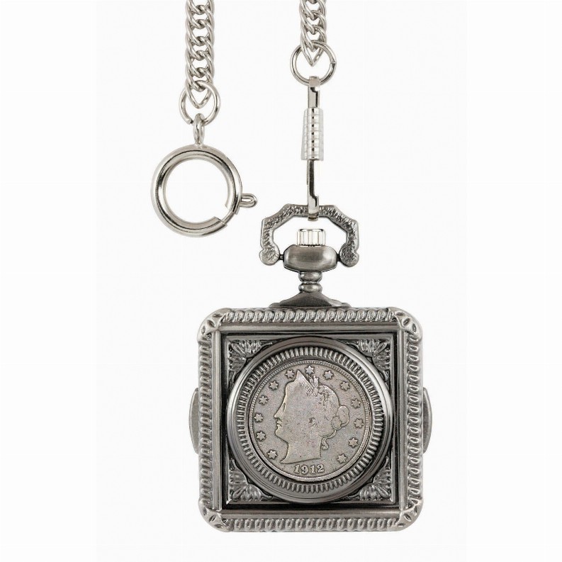Liberty Nickel Coin Pocket Watch