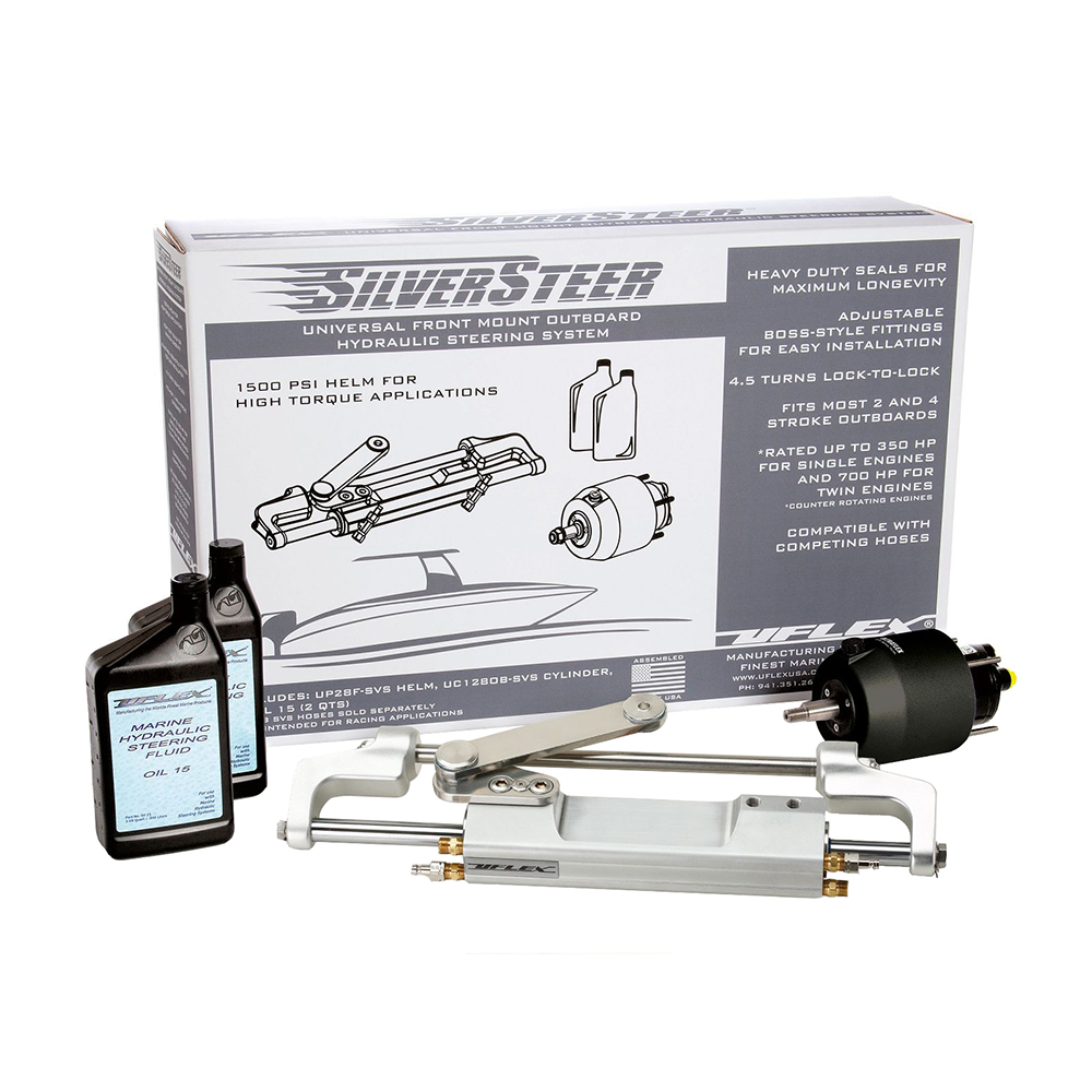 Uflex SilverSteer 2.0 High-Performance Front Mount Outboard Hydraulic Steering System - 1500PSI FM V2